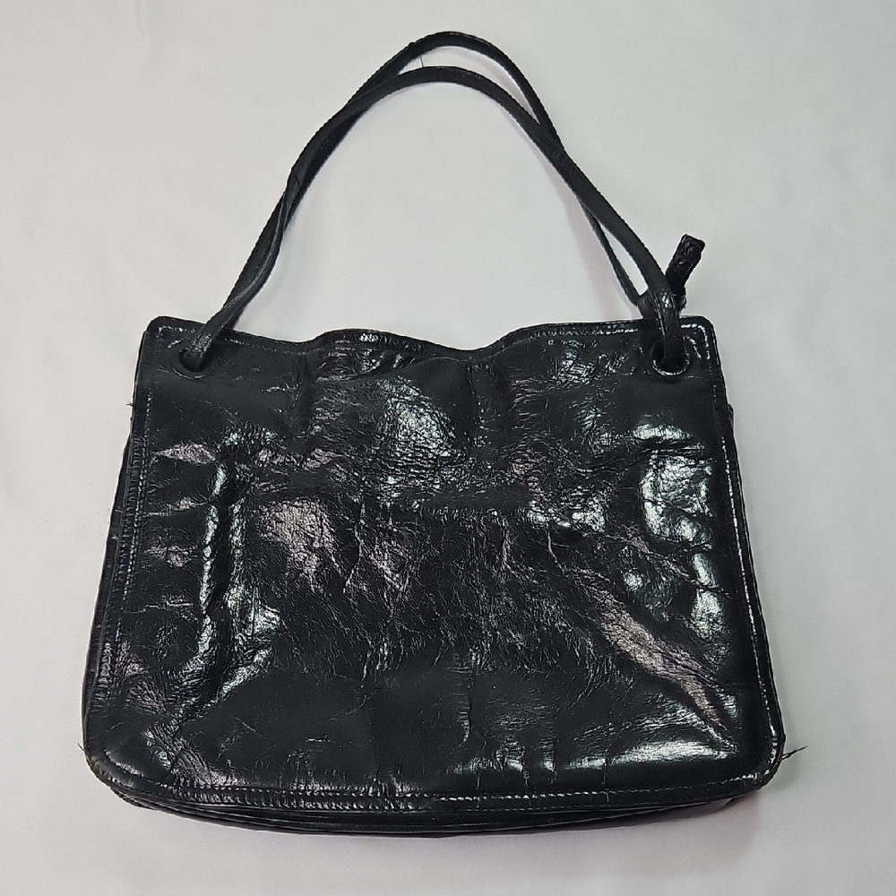 Bottega Veneta Black Leather Handbag/Tote
